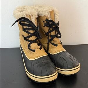 SOREL Tivoli Women’s Waterproof Duck Boots Faux Fur Lined | Size 10
